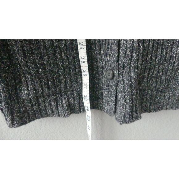 Vtg Partners Tweed Button Front Cardigan Pockets Oversize Size Small - Picture 5 of 9